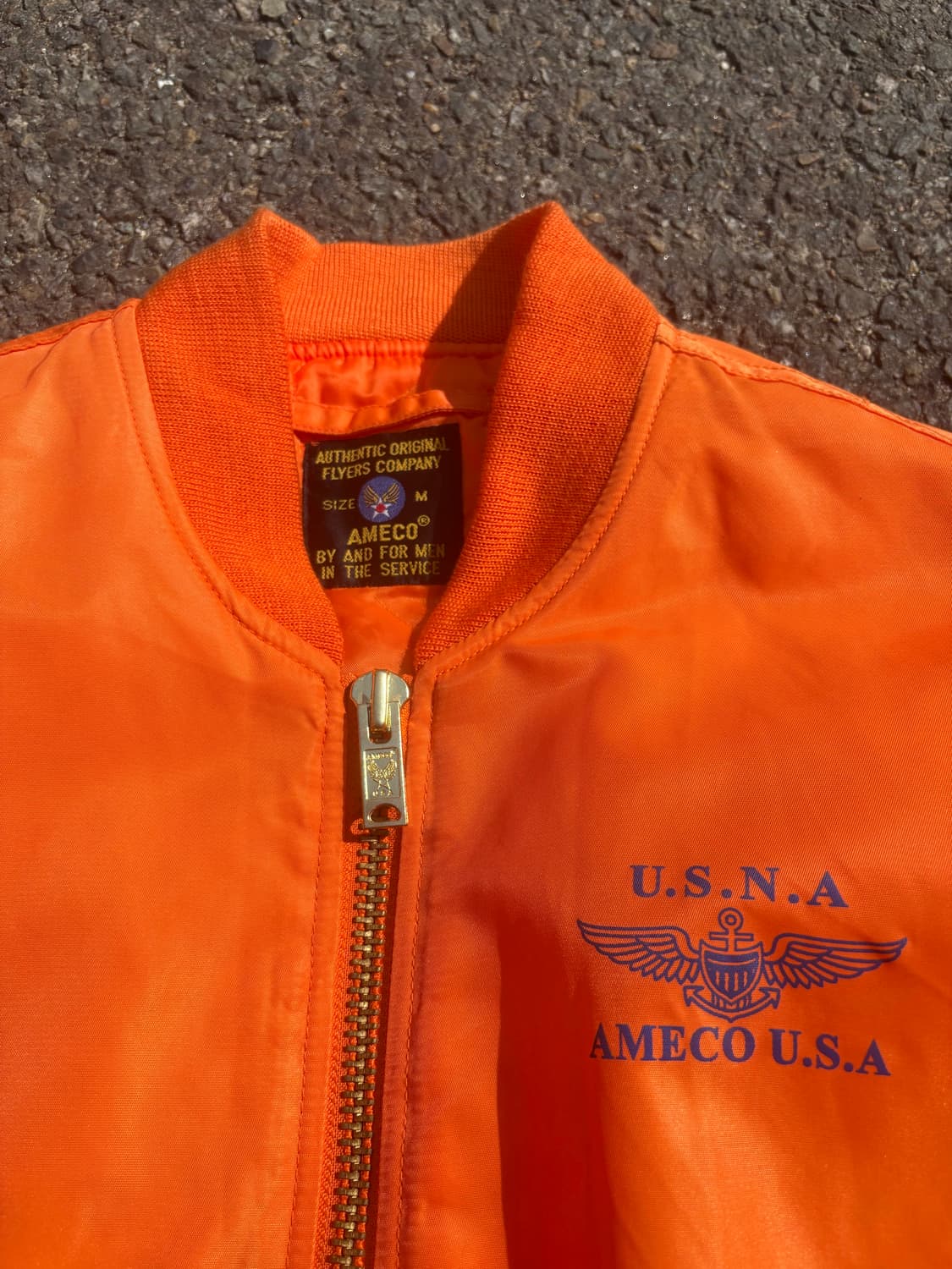 아메코 U.S.A MA-1 플라이트 봄버 자켓 상품이미지4