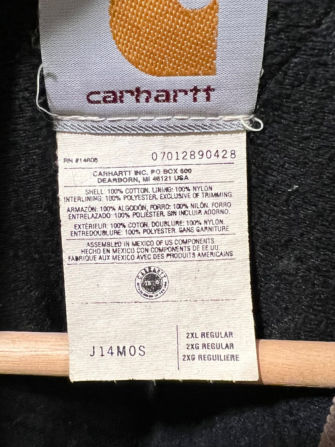 00's [2XL]OG 칼하트 J14MOS 산타페 자켓 칼하트 디트로이트 상품이미지10
