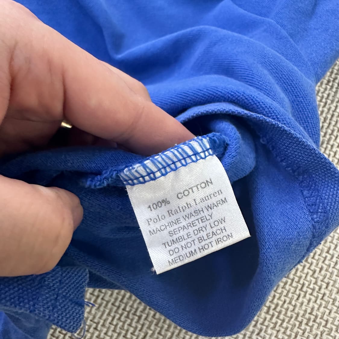 XL 폴로랄프로렌 빅포니 블루 반팔 0413D 상품이미지3