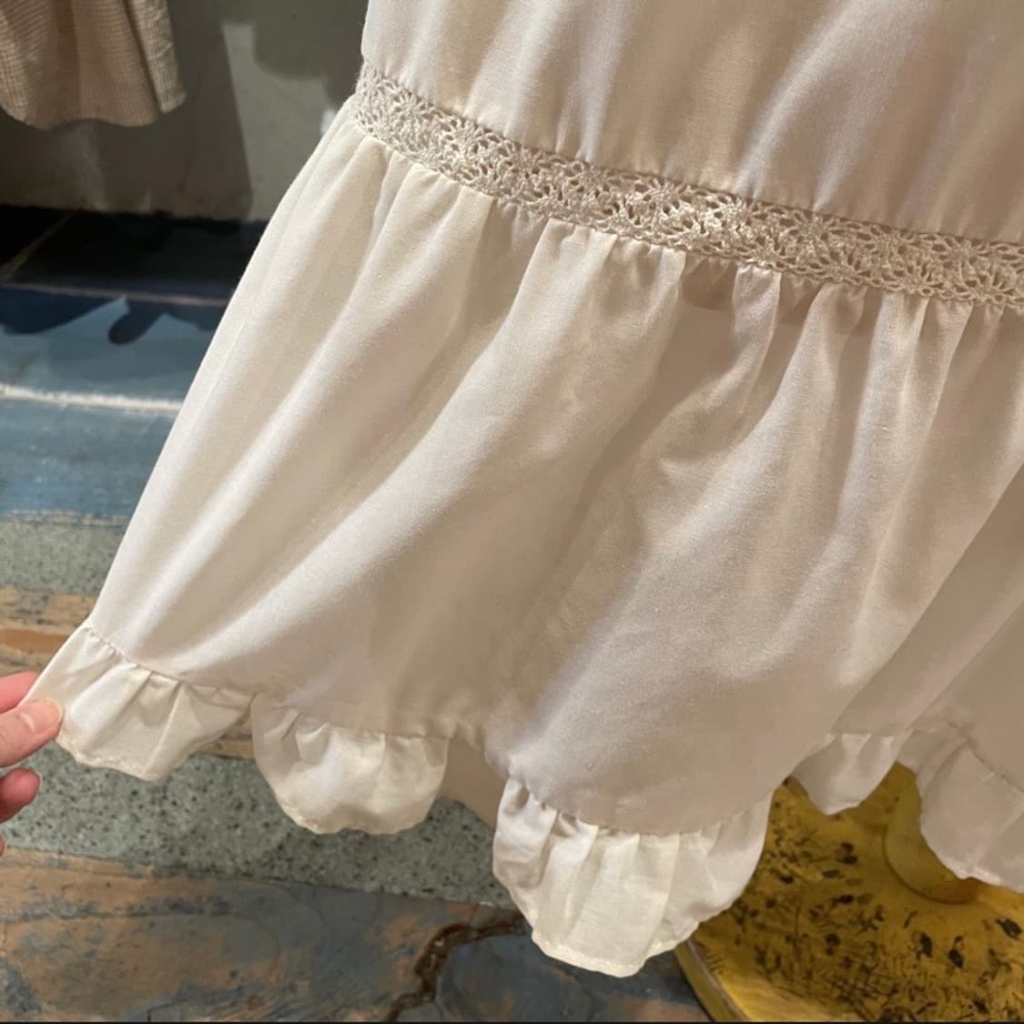 모리걸하구미 아일렛 롱스커트 상품이미지5