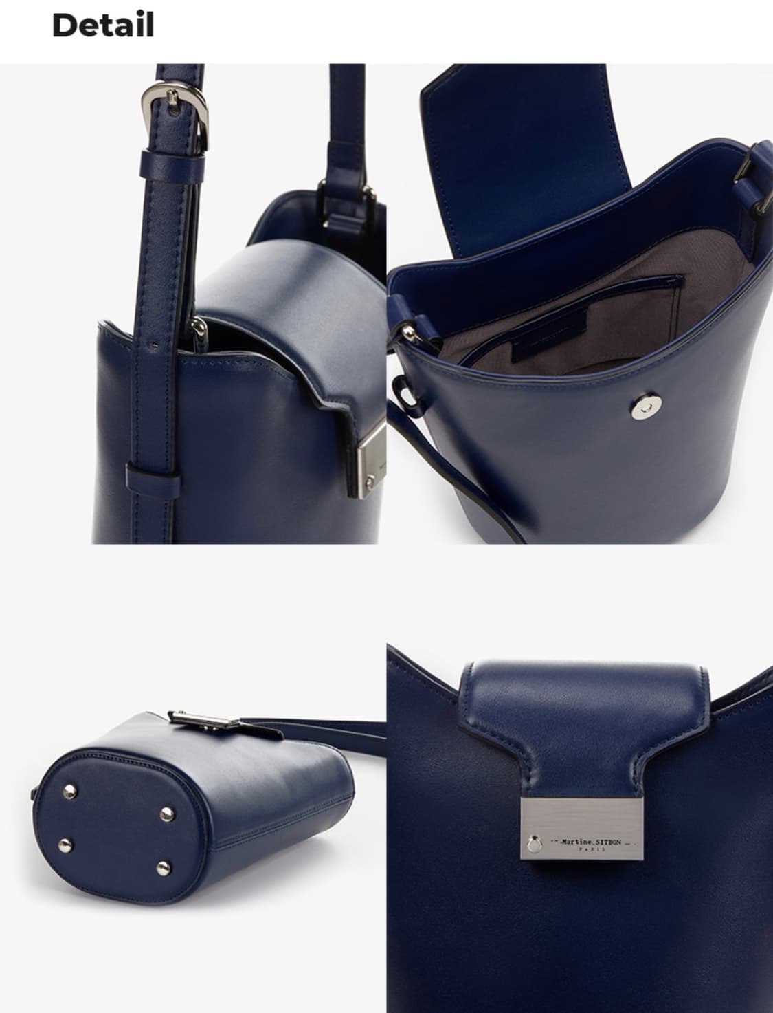 [Martine Sitbon] 아시에 버킷백 네이비 상품이미지7