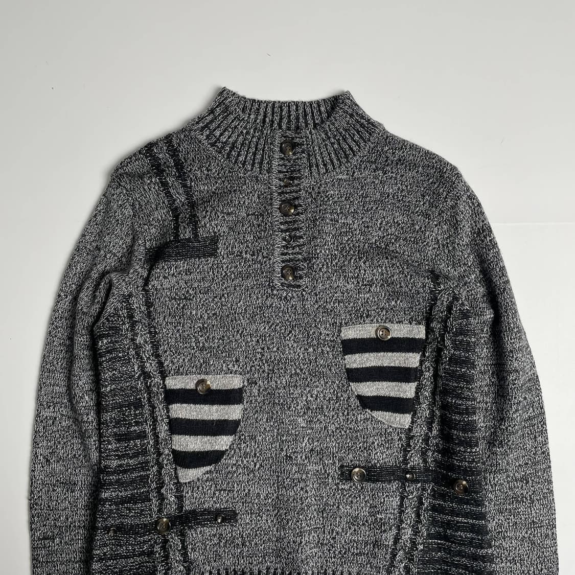 plata 스트라이프 니트 상품이미지2