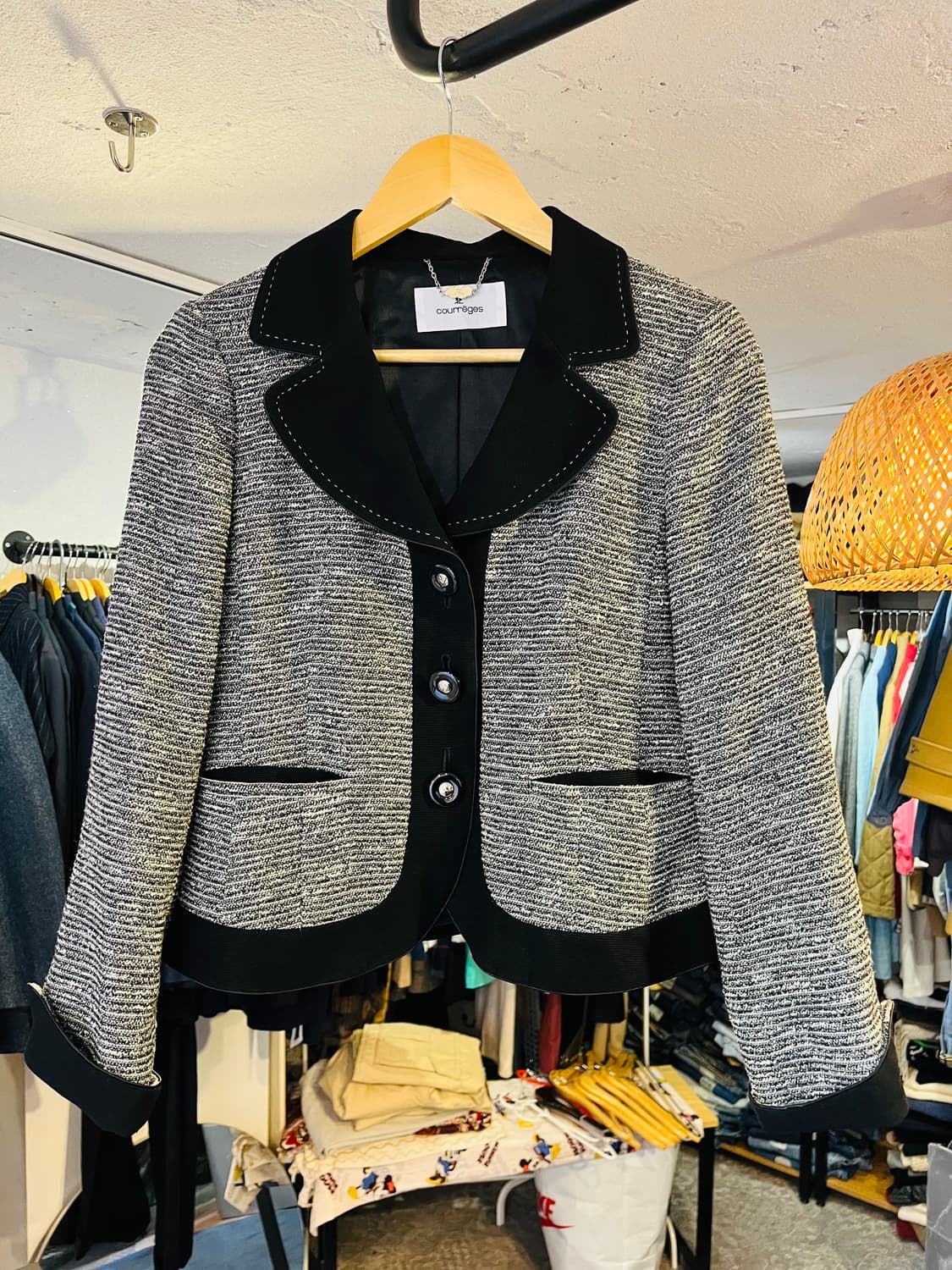 쿠레쥬 트위드 자켓 (일본제) 상품이미지4