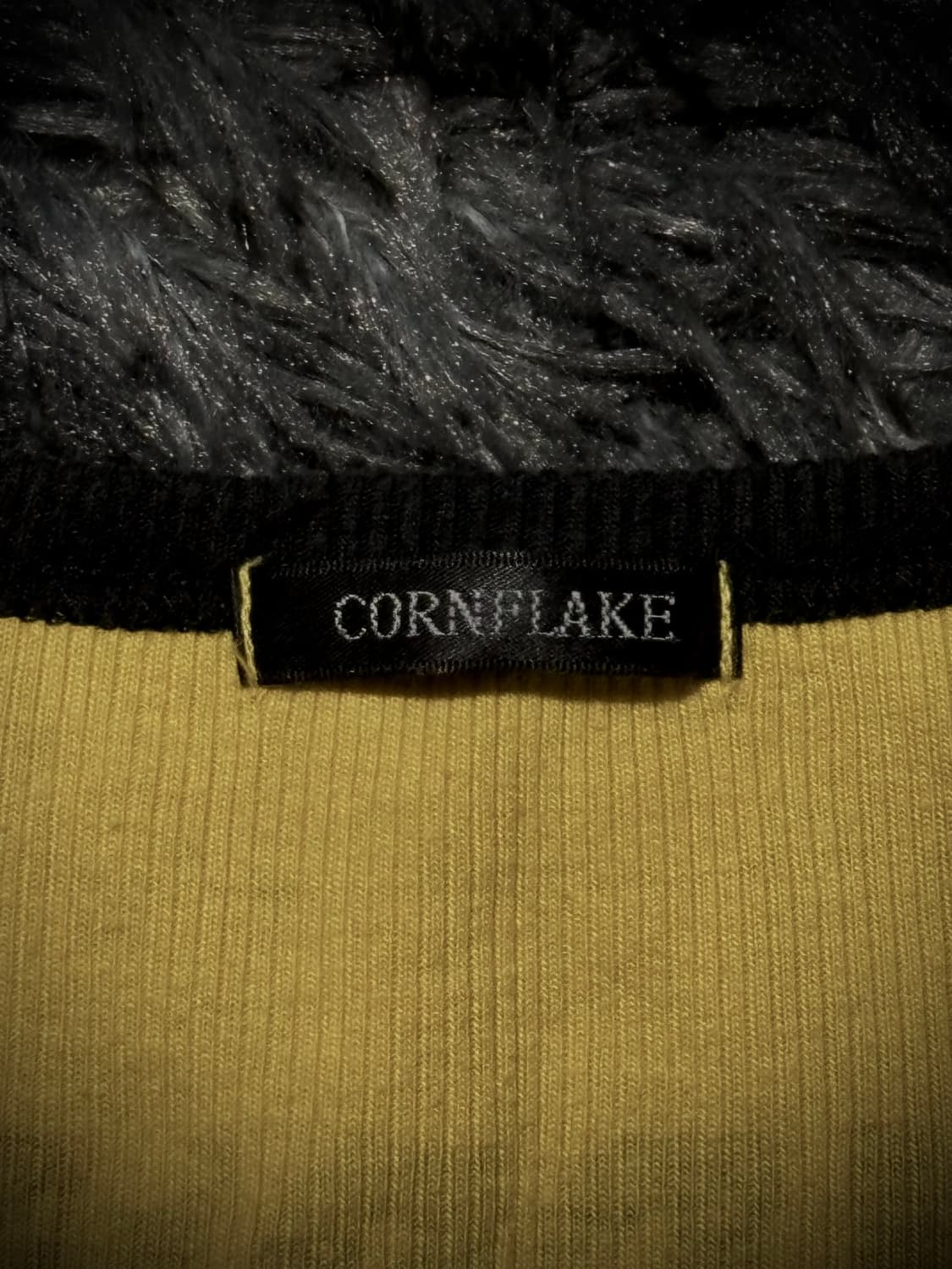 CORNFLAKE 레터링 프린팅 패치 골지 링거 슬리브리스 상품이미지9
