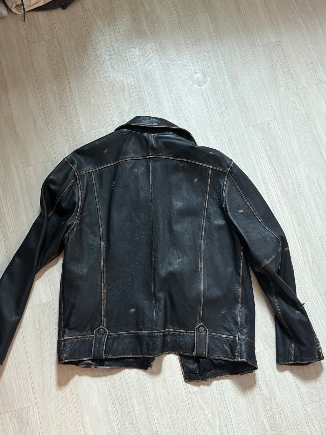 자라 리얼레더 양가죽 자켓 xl 상품이미지6
