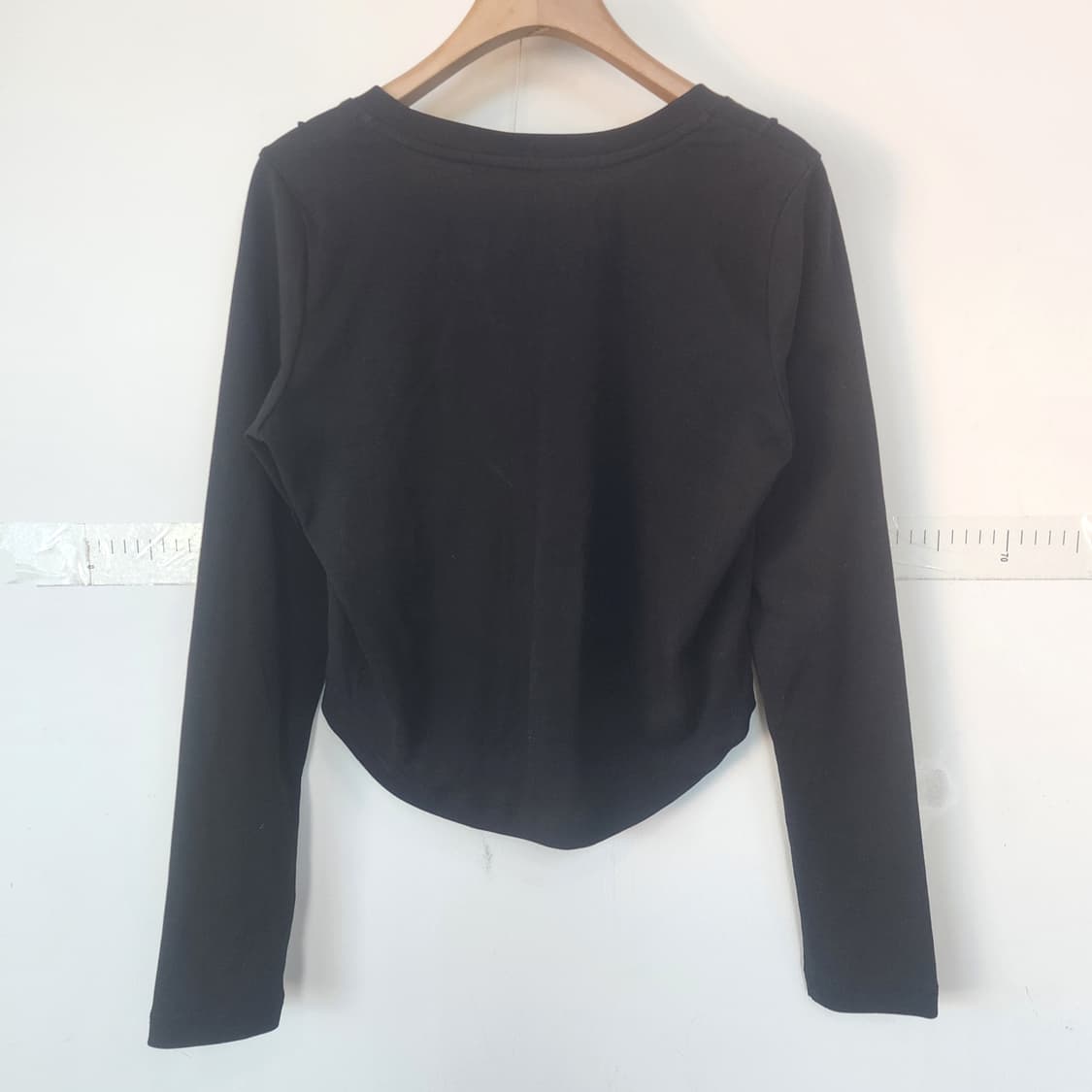 알렉산더왕 블랙 크롭 긴팔 티셔츠 상품이미지5