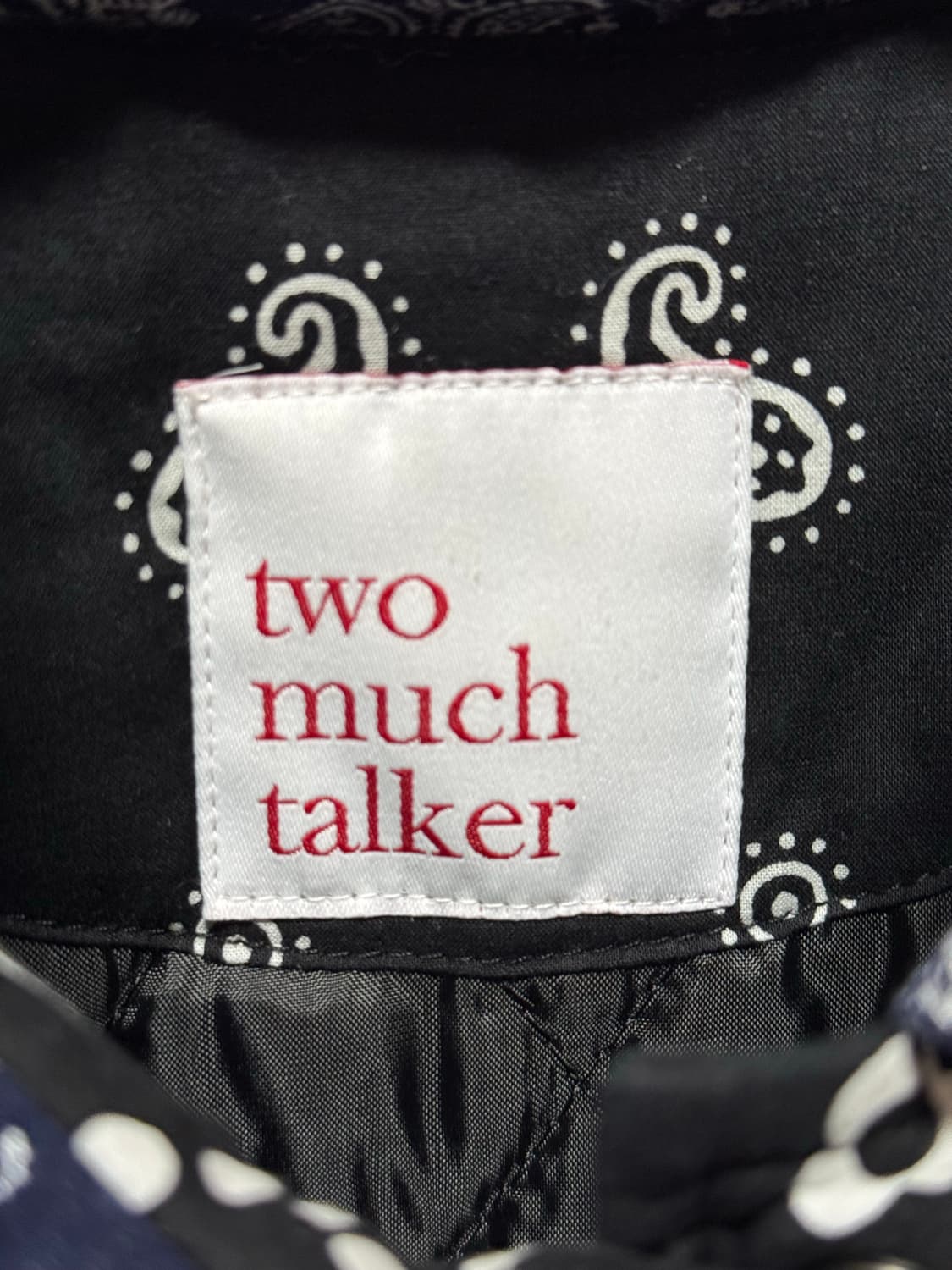 free) 투머치토커 페이즐리 누빔 패딩 점퍼 상품이미지7