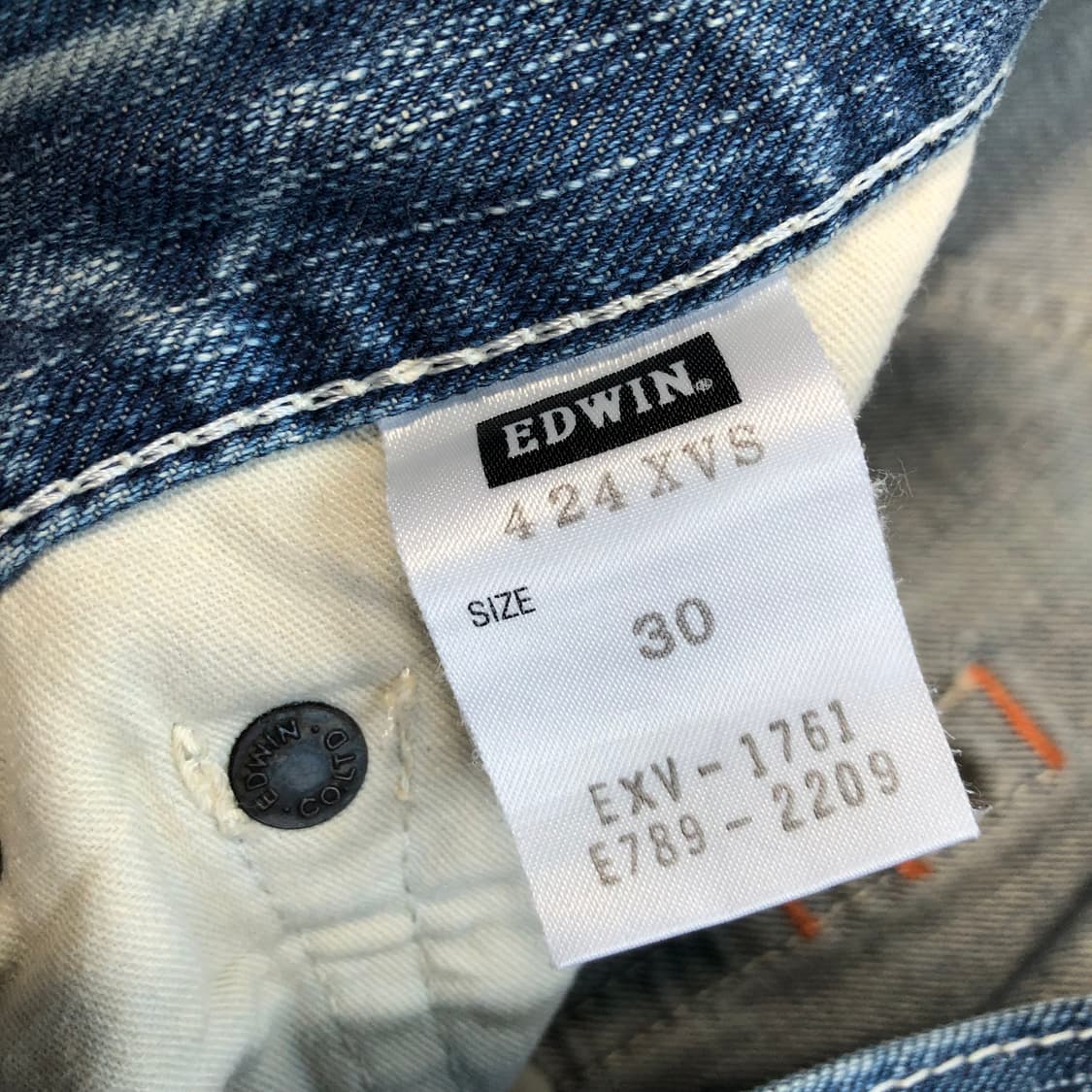 에드윈 재팬 오렌지 디테일 데님팬츠 상품이미지9