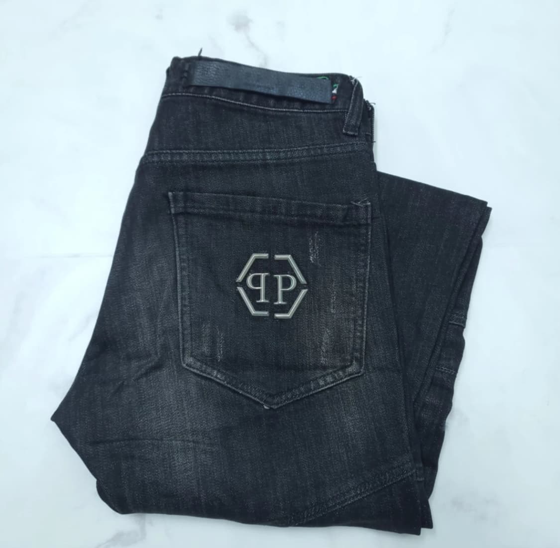 필립플레인 남성 블랙 슈퍼 스트레이트 청바지 30 상품이미지8