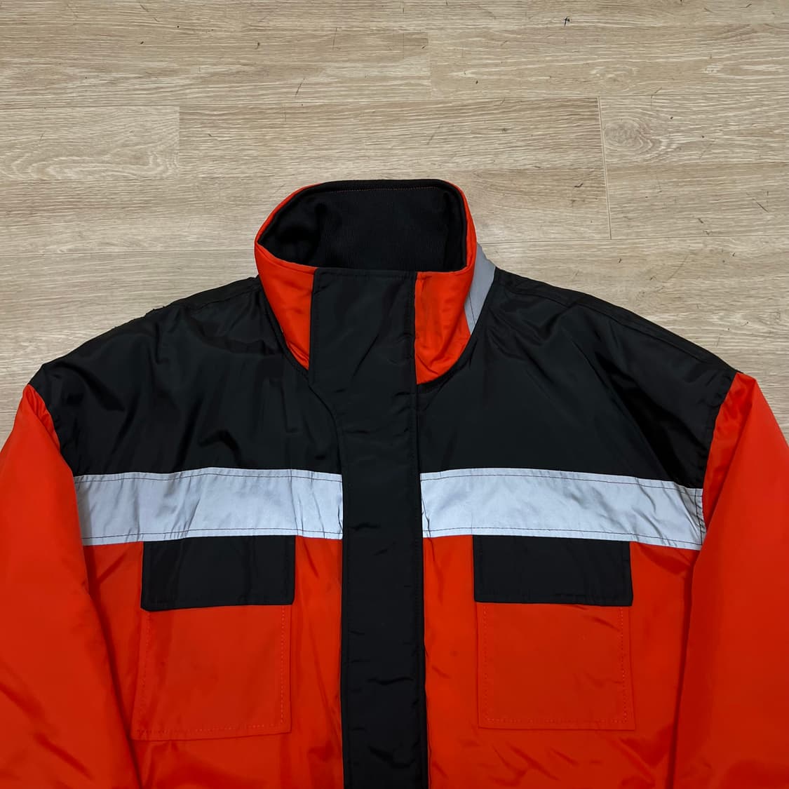 자라 리플렉티브 배색 스키복 보드복 스키점퍼 [오렌지] M/95 상품이미지2