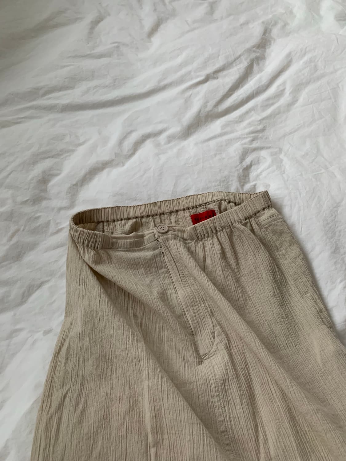 베이지 미디 스커트 상품이미지4