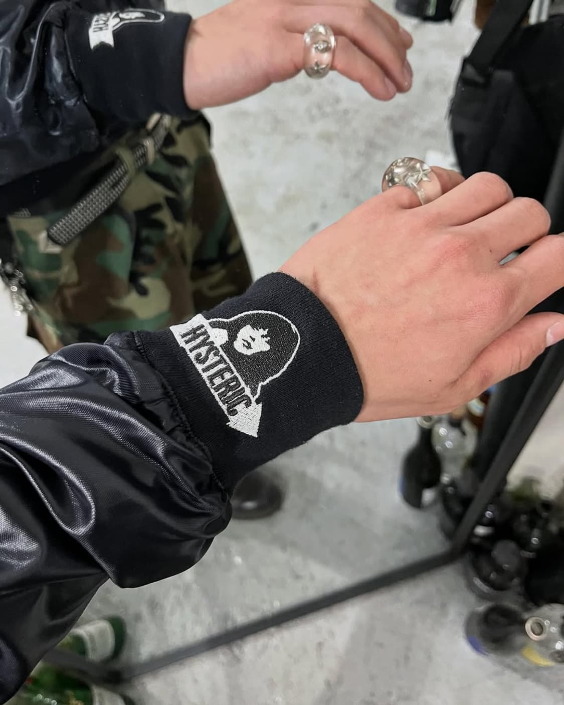 00s Hysteric Glamour nylon biker jacket 상품이미지3