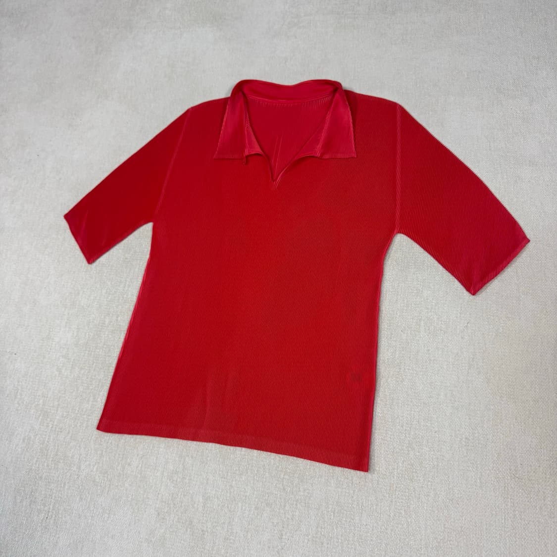 Pleats Please Red Short Top 상품이미지3