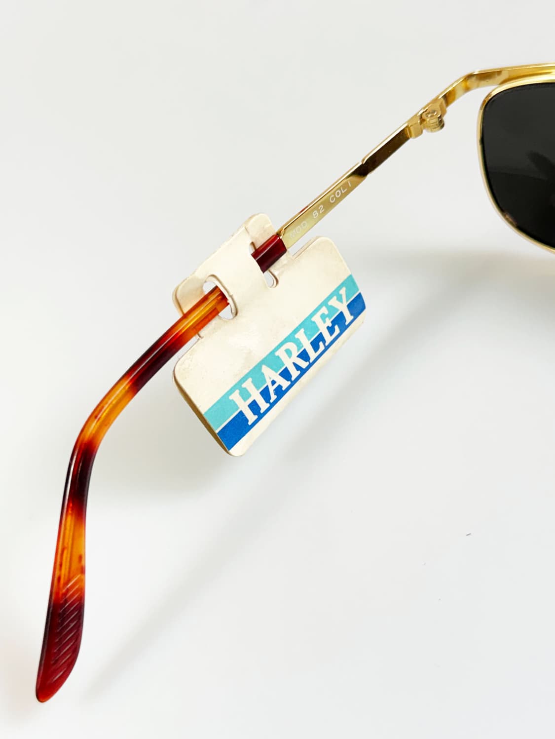 90s HARLEY 골드 슬림 보잉 스퀘어 빈티지 선글라스 상품이미지7