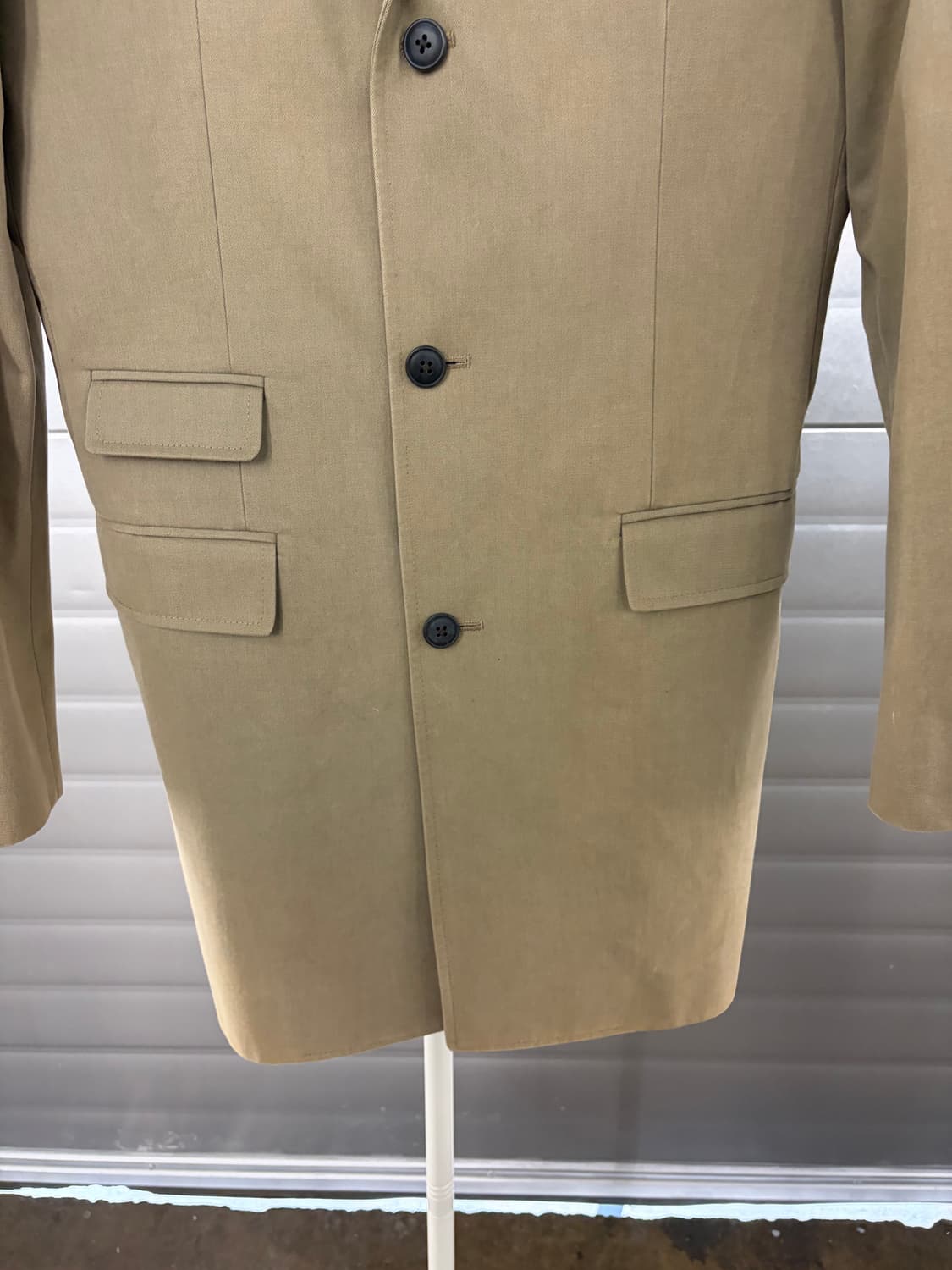 클럽모나코 카키색 싱글 코트 XS 상품이미지4