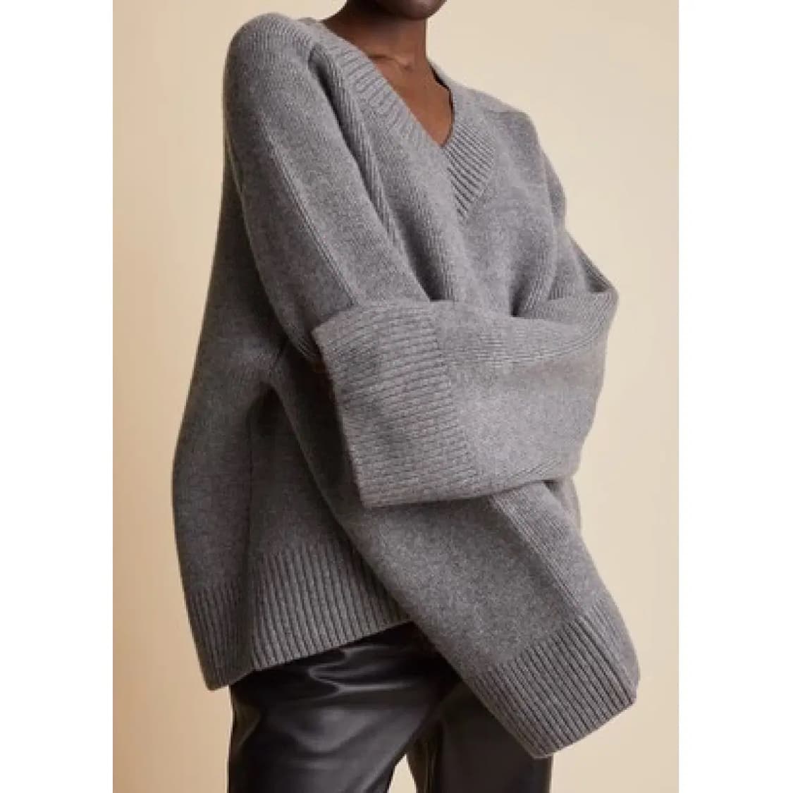 케이트 브이넥 오버사이즈 니트 상품이미지2