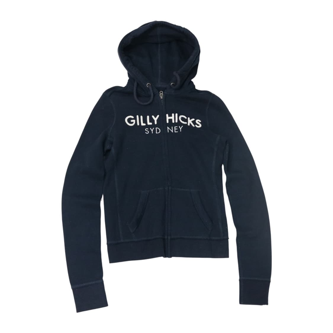길리힉스 빈티지 시드니 자수 네이비 후드 집업 (S) 상품이미지1