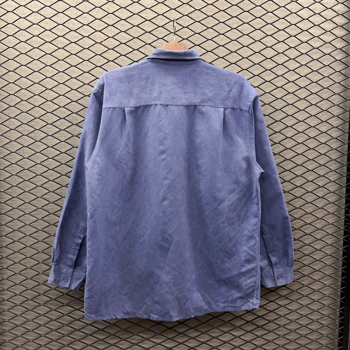 USA VINTAGE 스웨이드셔츠 듀얼 플랩포켓 디테일 블루 상품이미지3