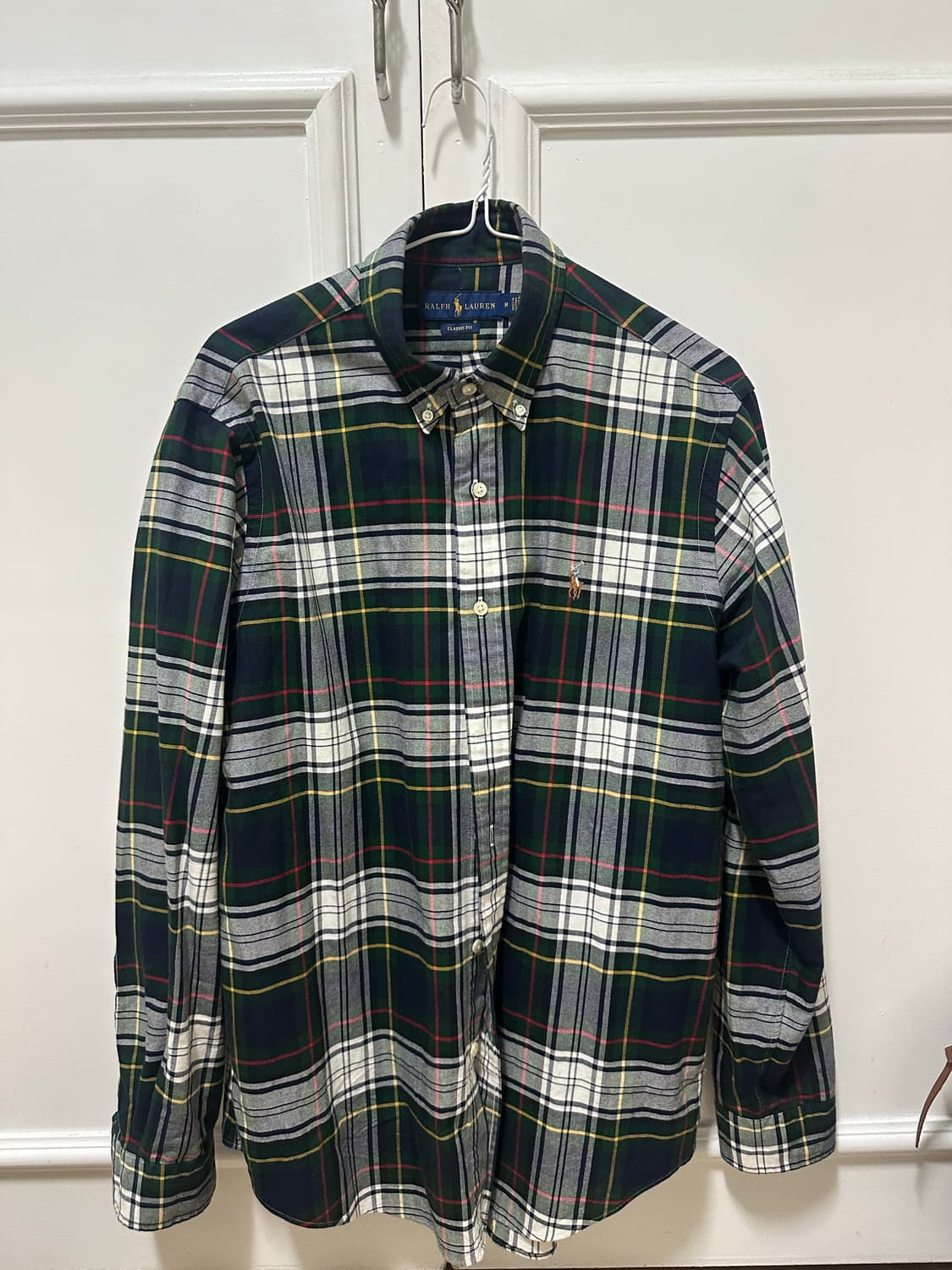 폴로 랄프로렌 타탄체크 옥스포드 셔츠 클래식 M 봉태규 셔츠 상품이미지1