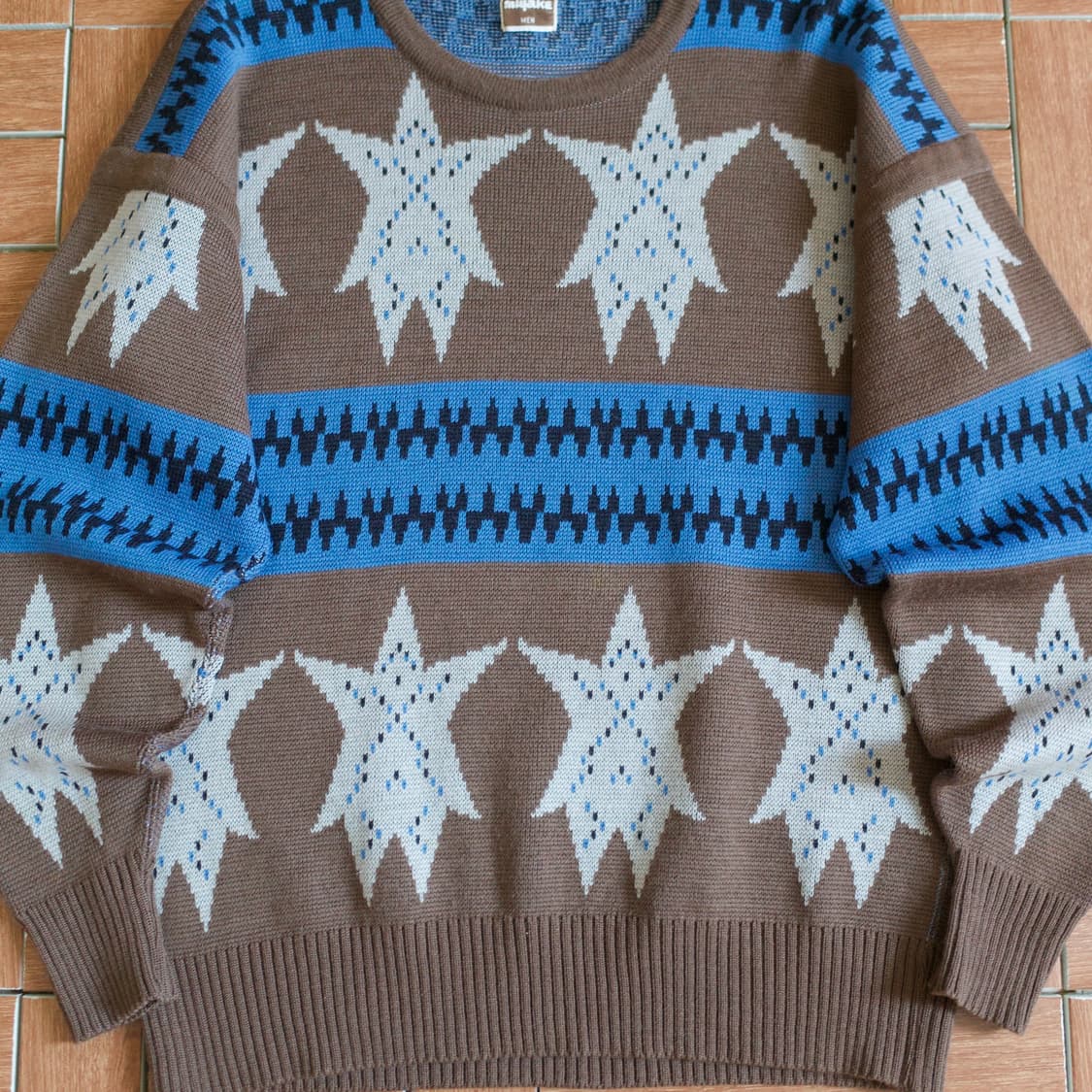 80’s Issey miyake jacquard knit sweater 상품이미지6