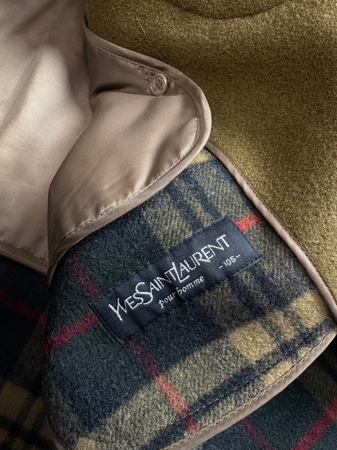 90s YSL 입생로랑 아카이브 울 하프 코트 자켓 3604 상품이미지4