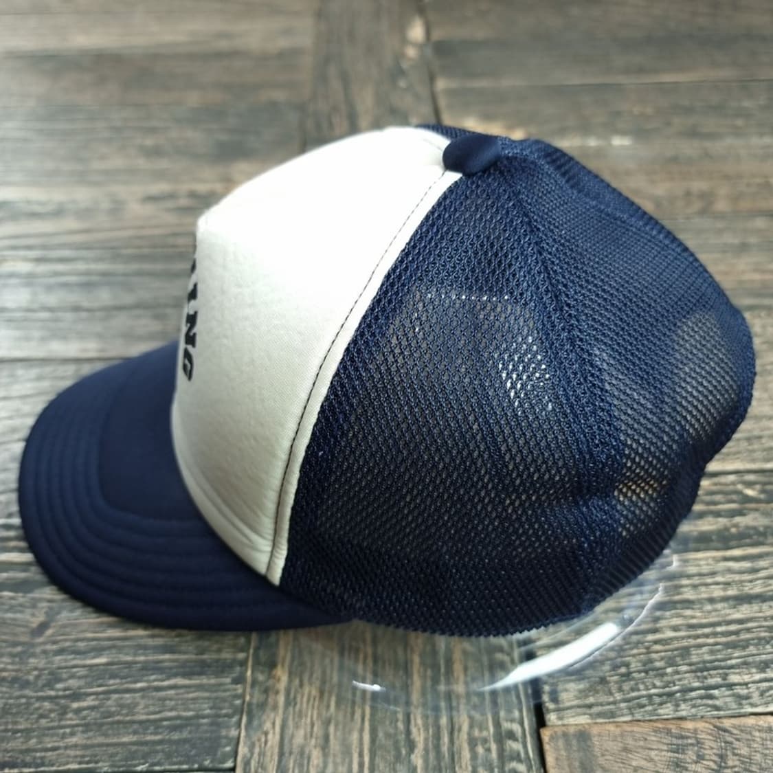 [베이프] 빅로고 컬리지 메쉬캡 트러커캡 네이비 P01557 상품이미지4