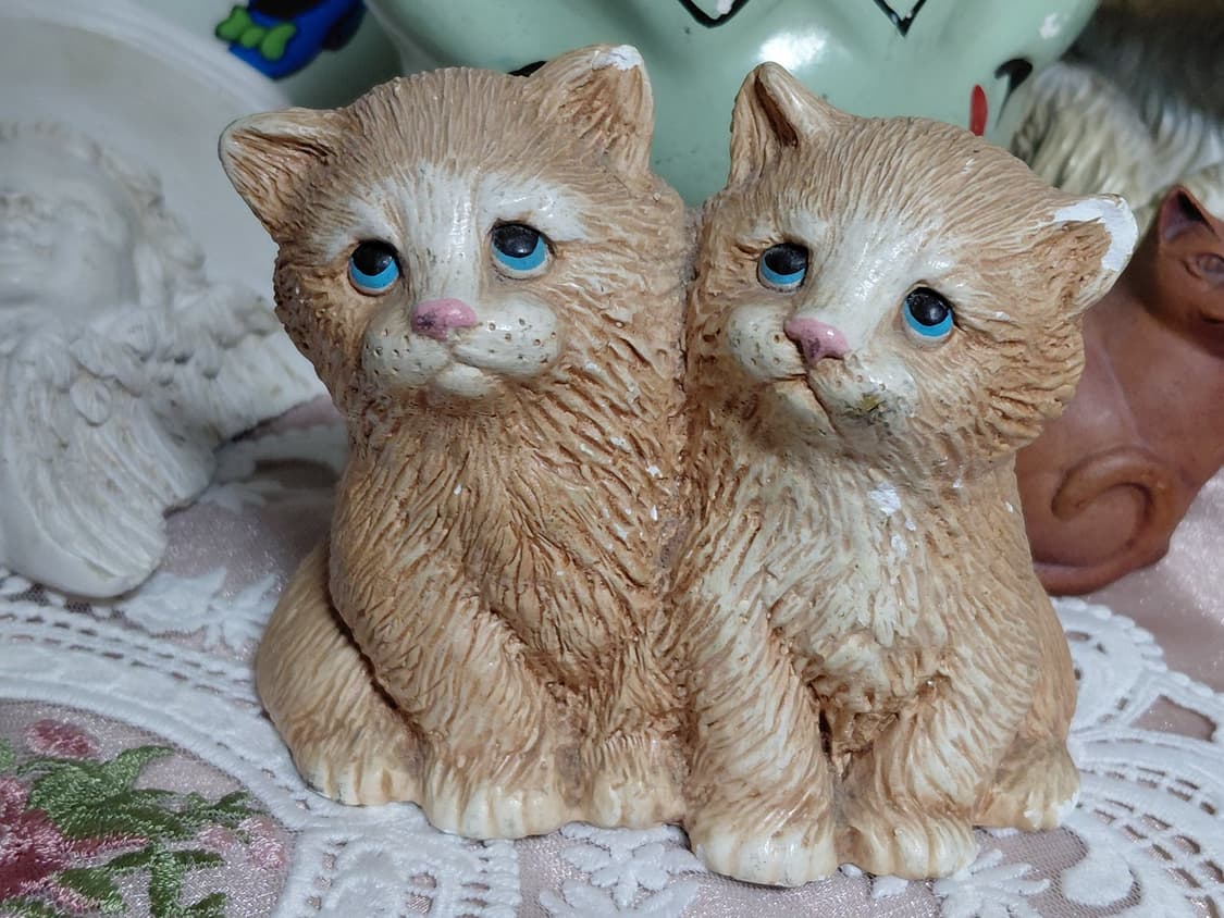 Vintage)영국 빈티지 고양이 장식 인형 상품이미지1