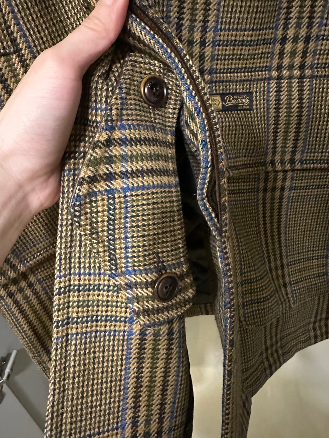 바스통 186 브라운 체크 상품이미지6