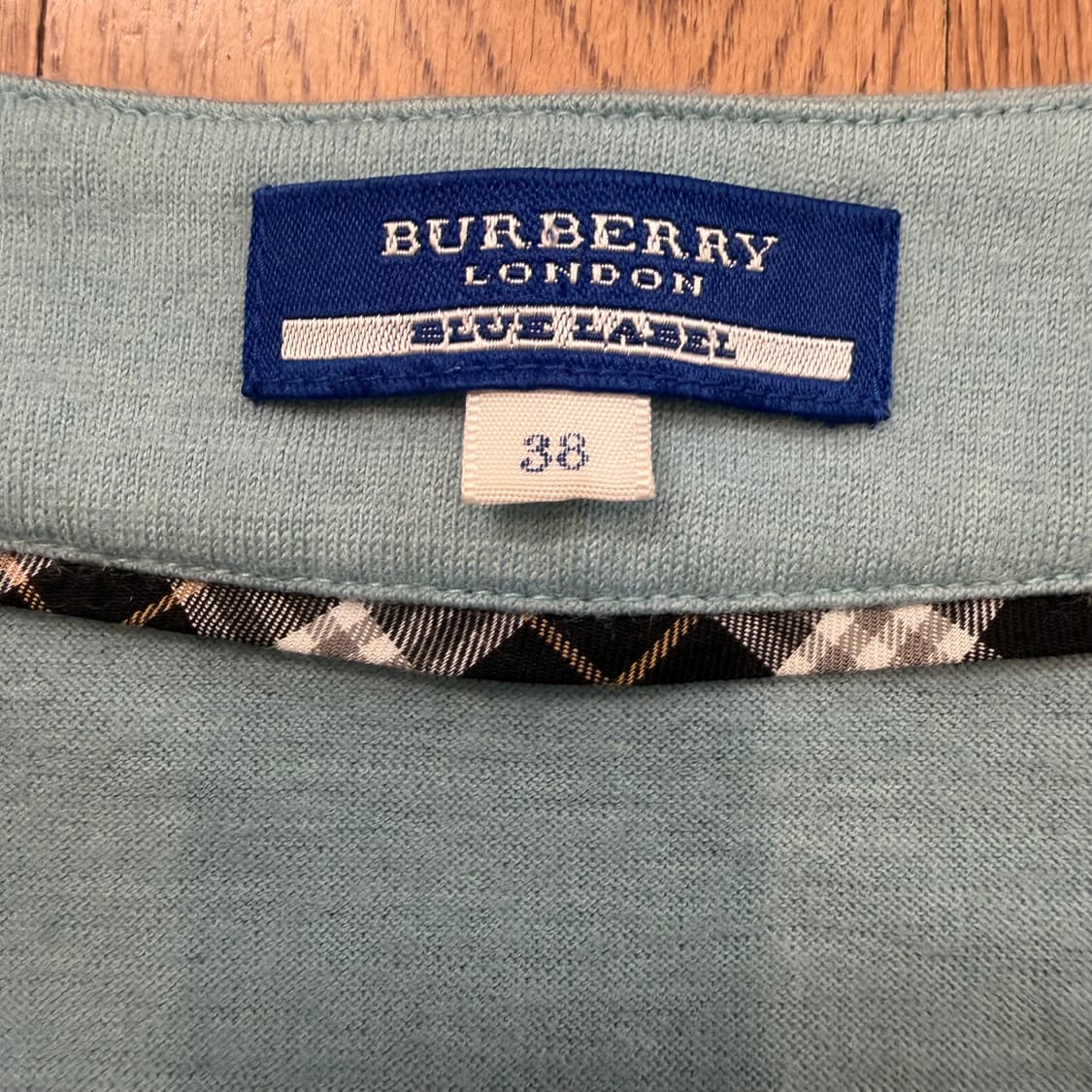 버버리 블루 라벨 기마병 로고 스카이블루 튜닉 상품이미지2