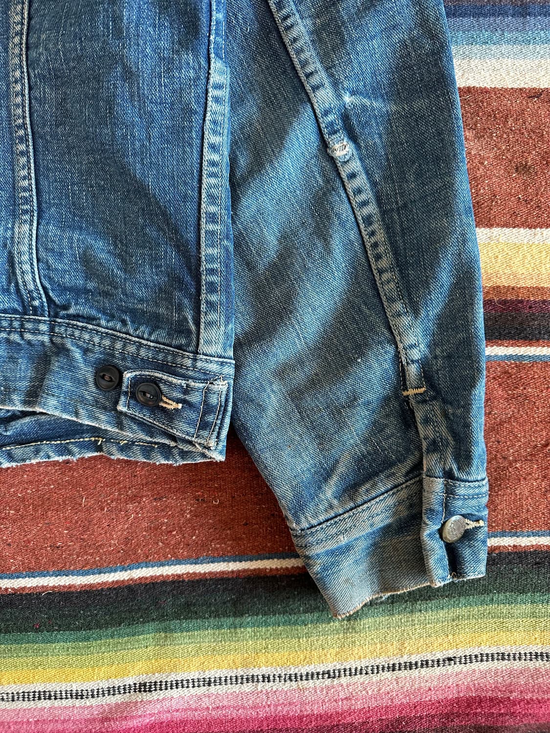 60s USA LEE 빈티지 리 스톰라이더 101LJ 전기형 데님 자켓 상품이미지7