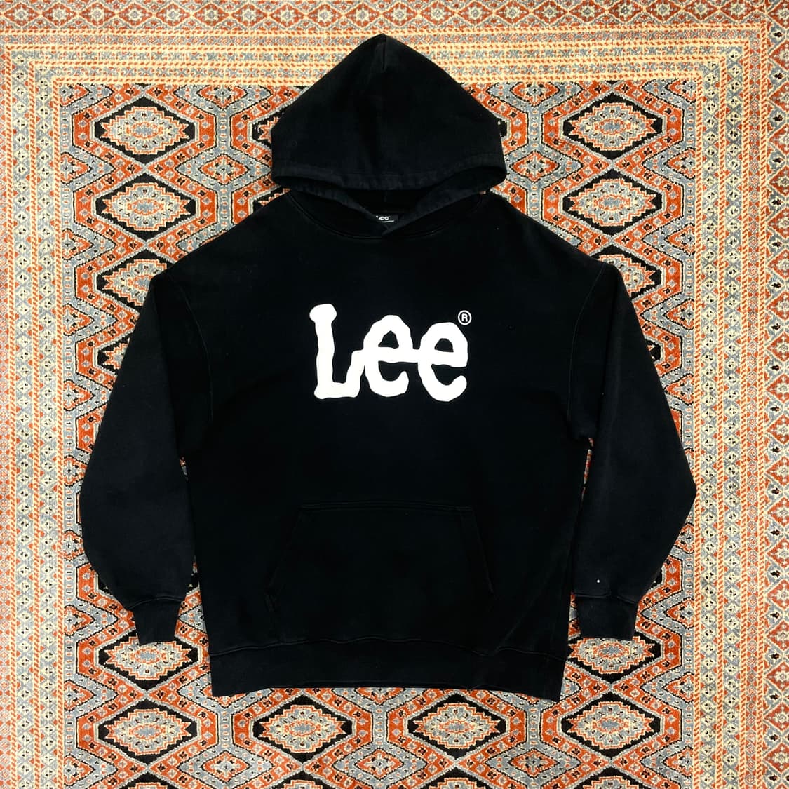 리 스펠로고 블랙 맨투맨 티셔츠 남성XL 상품이미지1