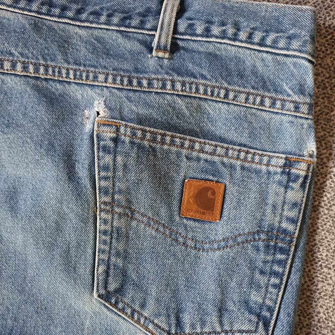 빅사이즈 칼하트 빈티지 데님 팬츠 No.45 상품이미지8