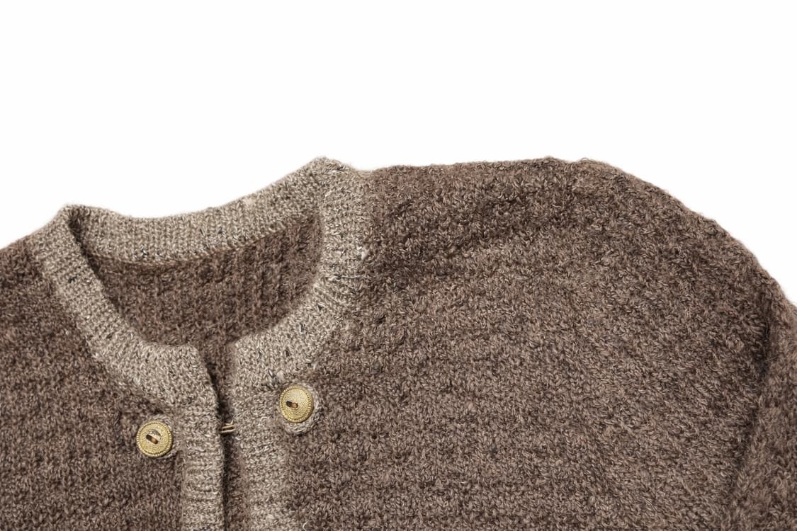 JPN 90s~00s 일본 빈티지 모리걸 y2k 금장버튼 니트 가디건 상품이미지3