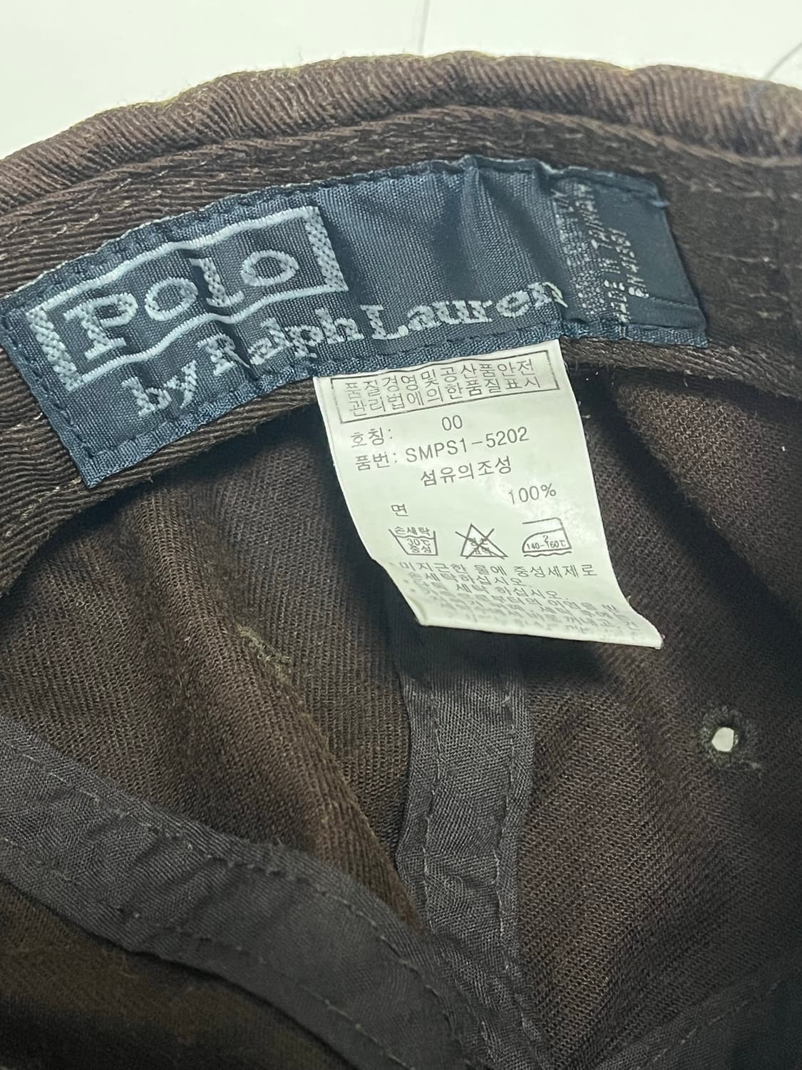 [두산정품/가죽스트랩] 폴로 랄프로렌 빅포니 갈색/브라운 볼캡 상품이미지5