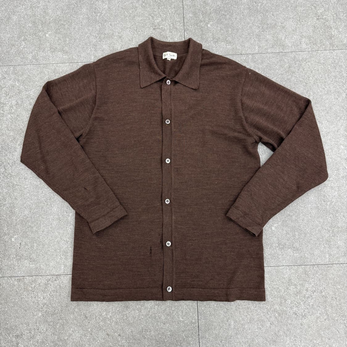 빈티지 폴스미스 브라운 가디건(데미지) 상품이미지5