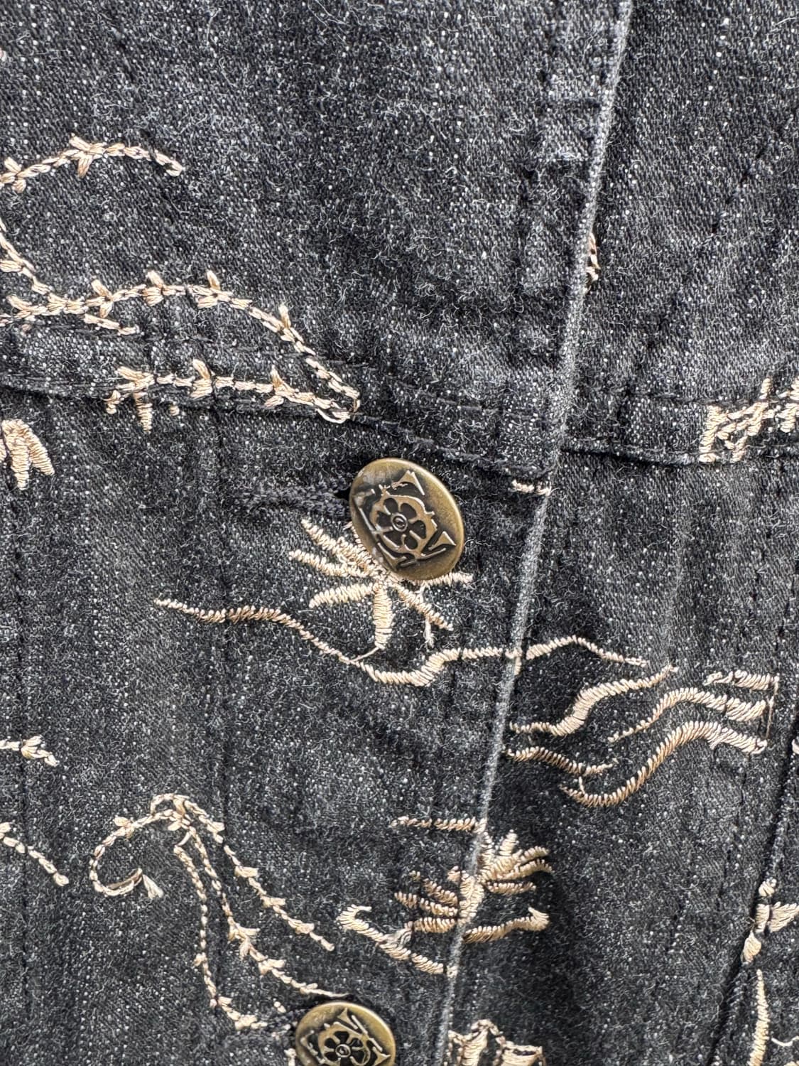 Graff by UM Company 오리엔탈 자수 데님 트러커자켓  상품이미지5