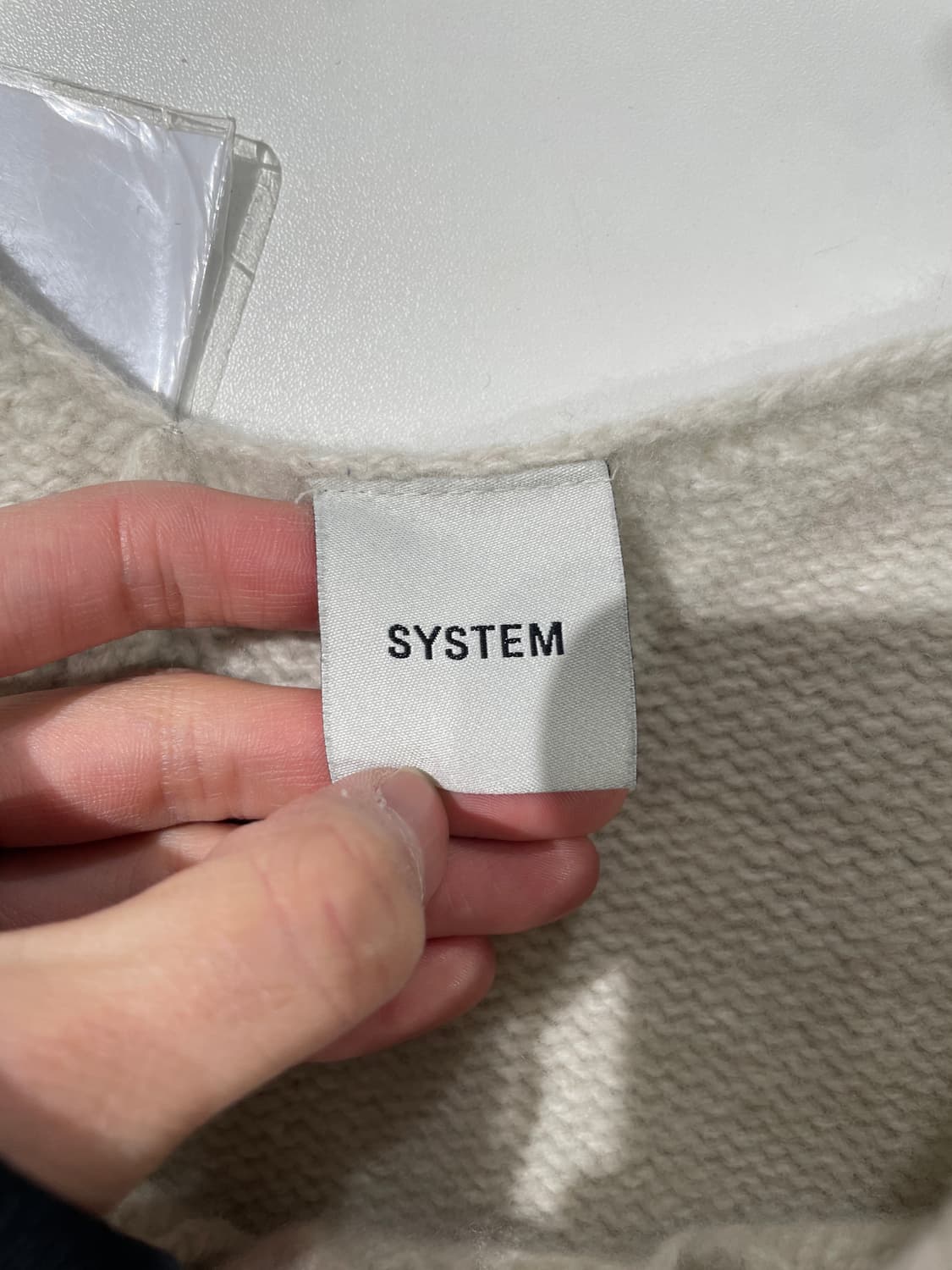 시스템 아이보리 미들 케이블 니트 베스트 상품이미지7