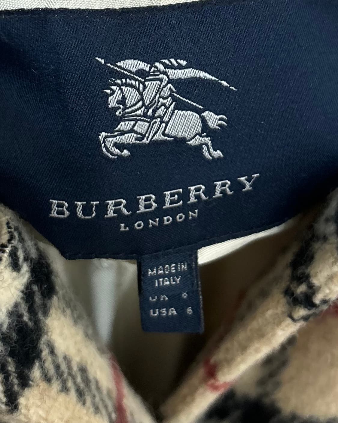 버버리 체크 롱 코트 상품이미지7