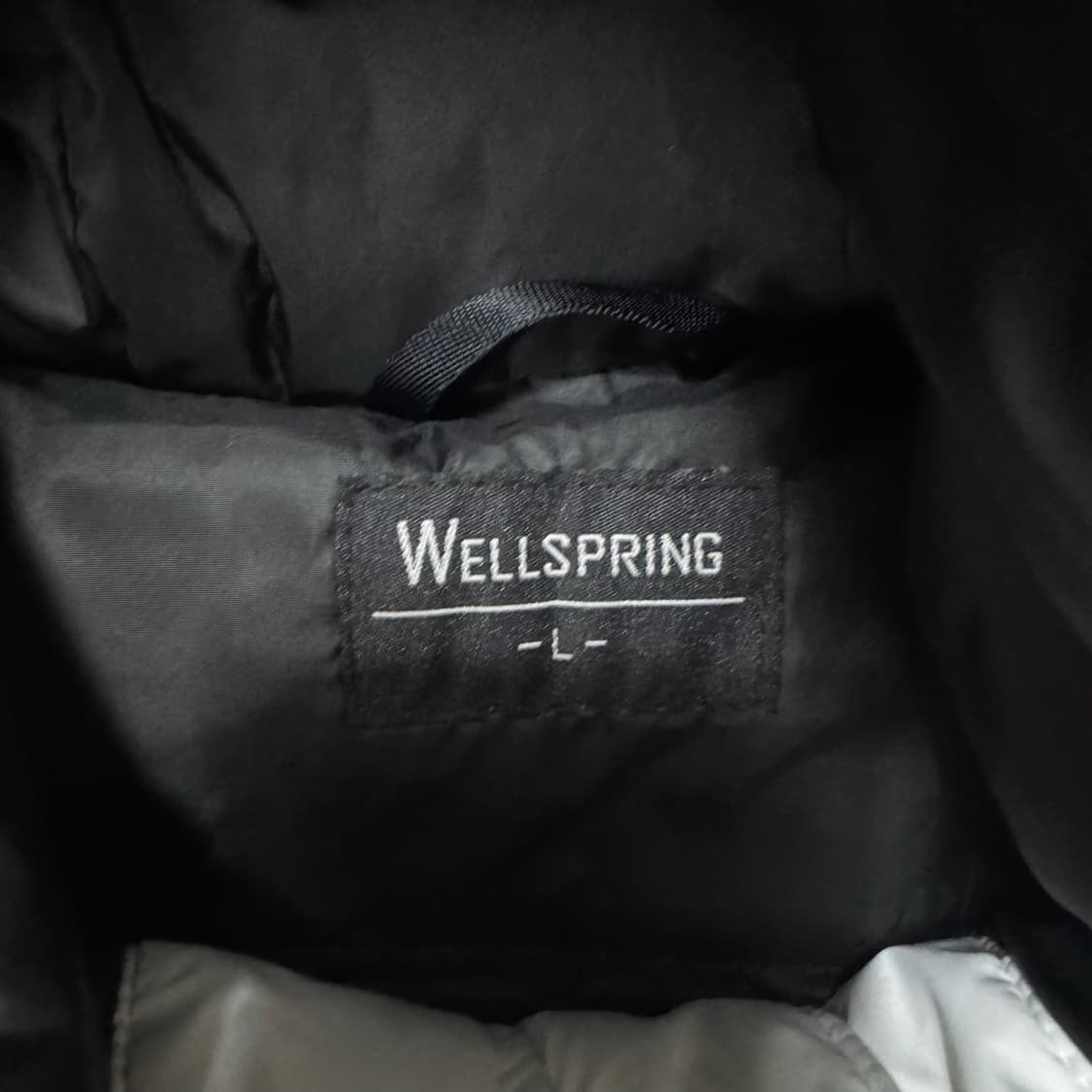 웰스프링 다운 화이트 후드 롱패딩 L/100  상품이미지4