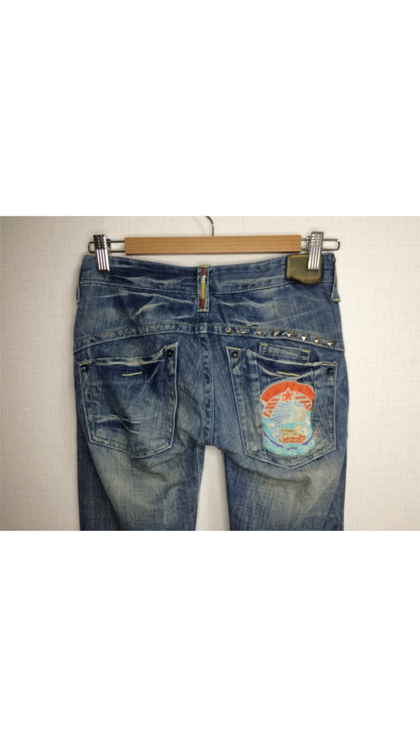 빈티지 중청 데님 부츠컷 팬츠 상품이미지3