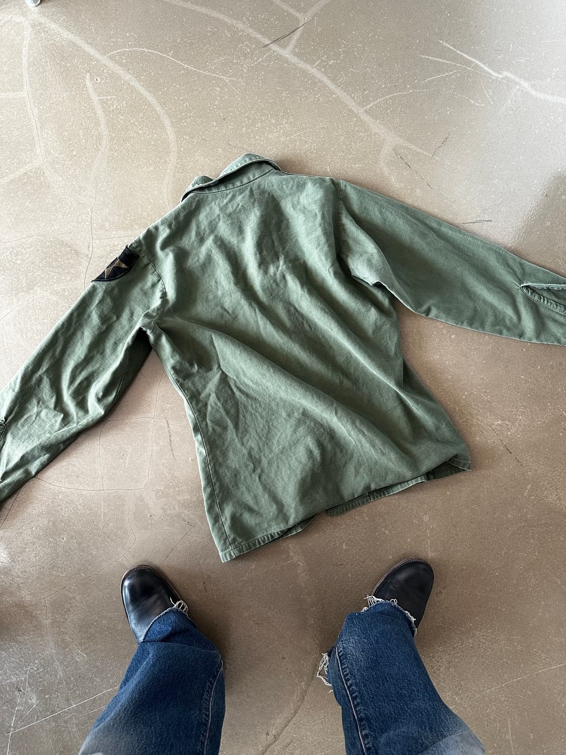 70s U.S. ARMY OG-107 유틸리티 셔츠 자켓 상품이미지8