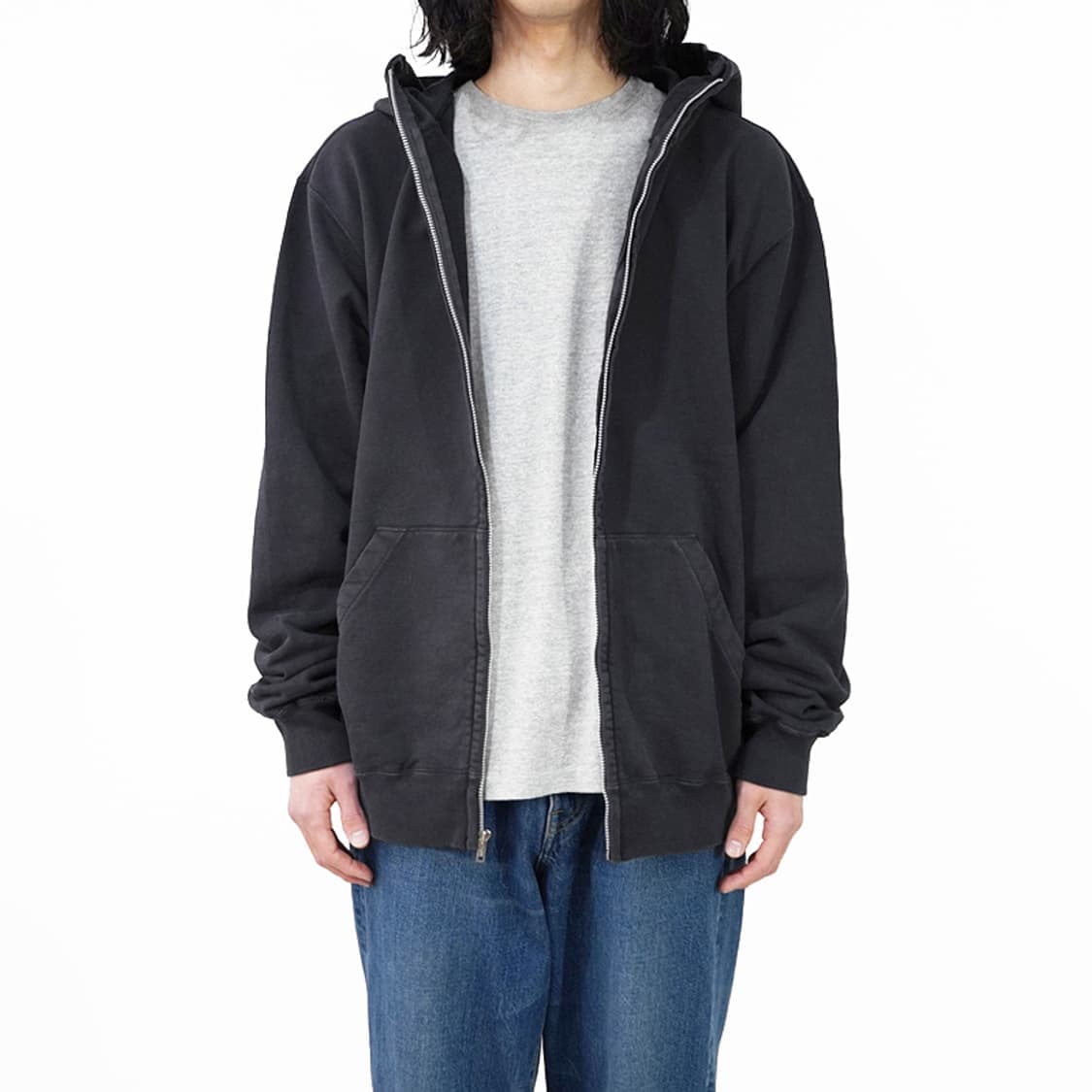 0) 언유즈드 unused 오버다이 후드 집업 상품이미지5