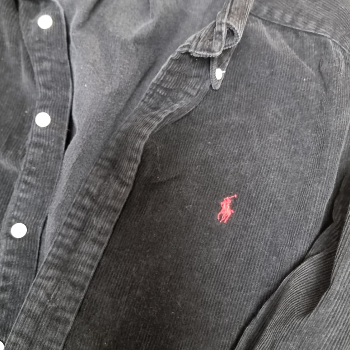 빈티지 폴로 랄프로렌 블랙 코듀로이 셔츠(100-105) 상품이미지2
