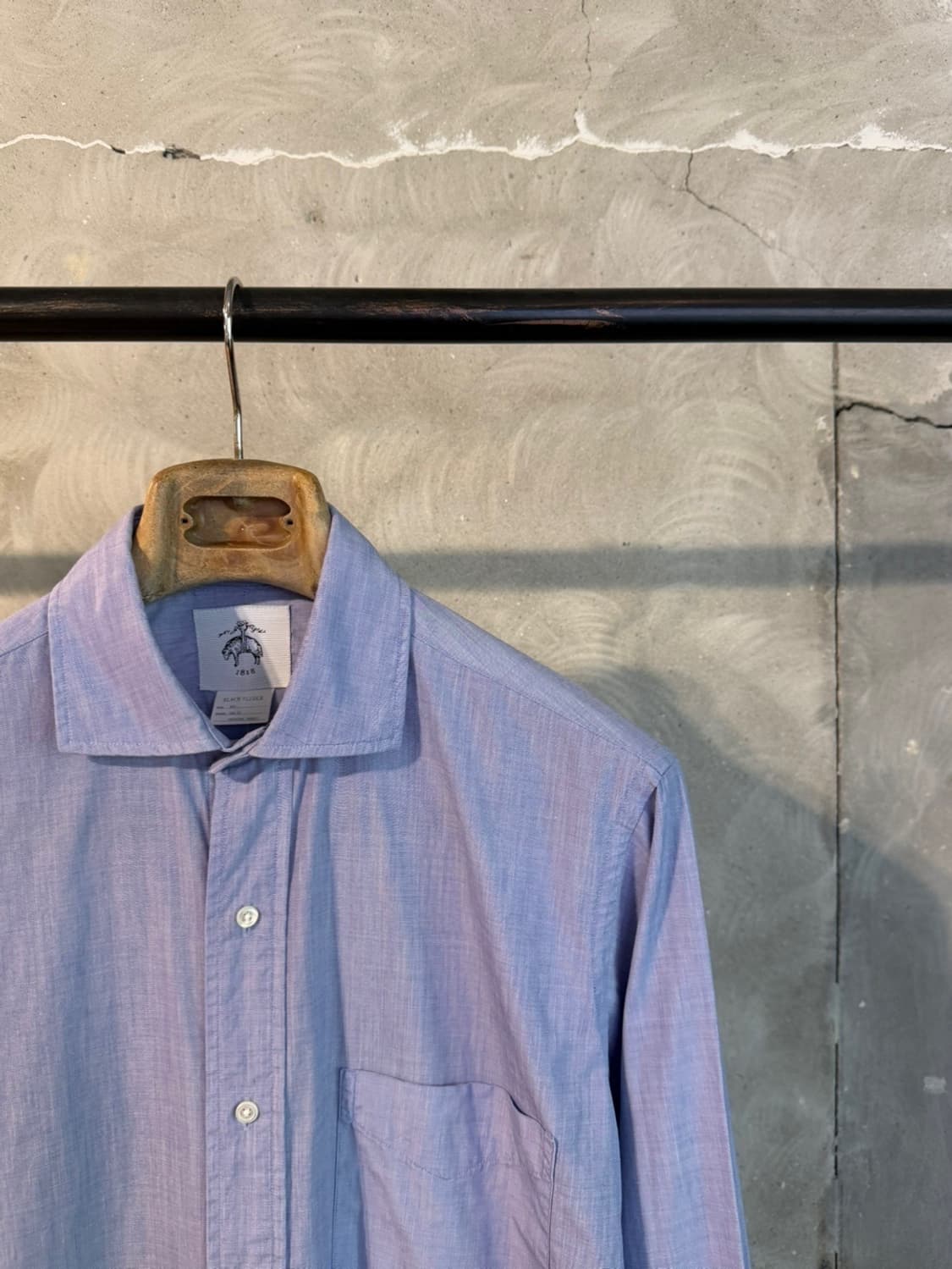 브룩스 브라더스X톰브라운 블랙 플리스 드레스 셔츠 100 상품이미지3