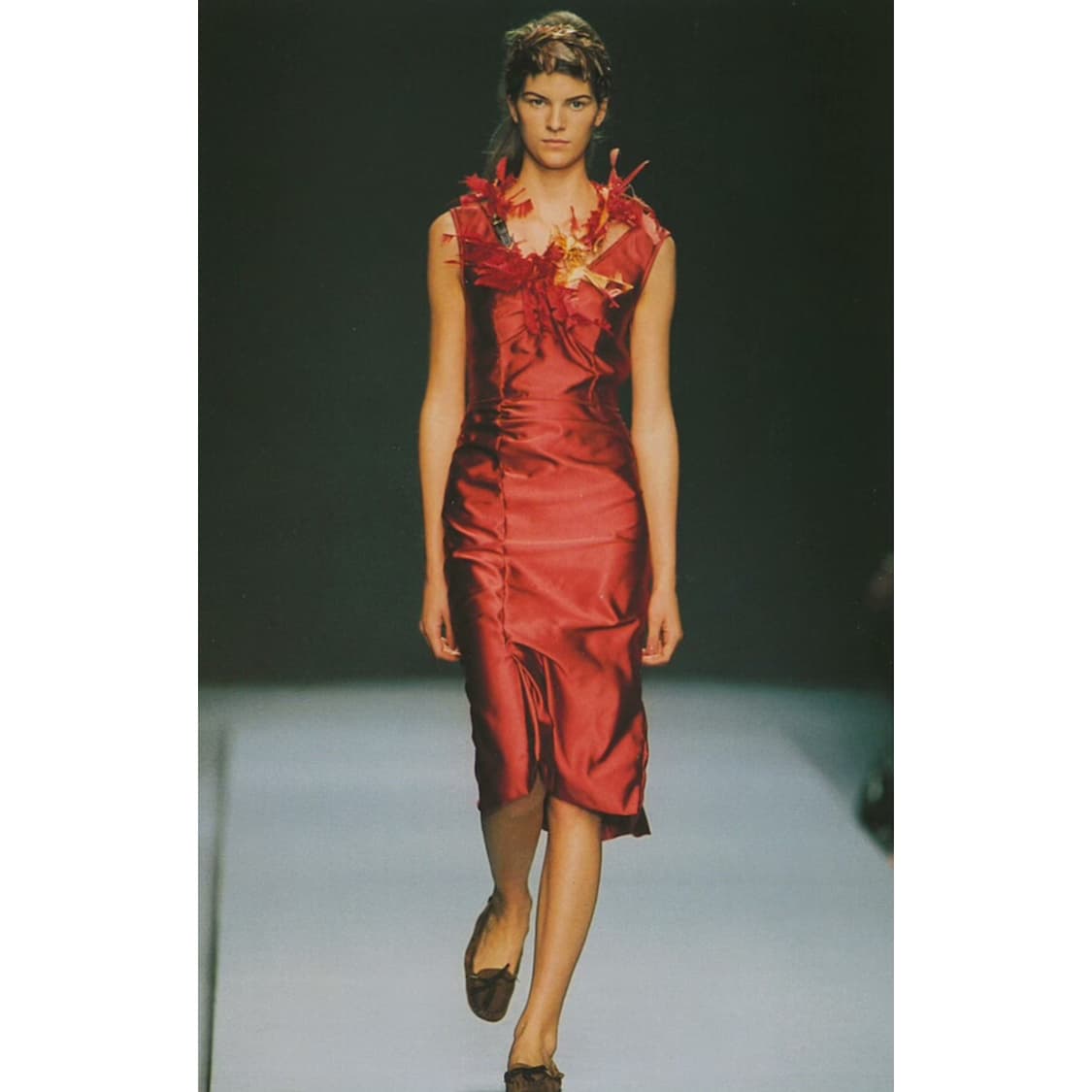 MiuMiu 2004ss runway 실크 원피스 상품이미지1