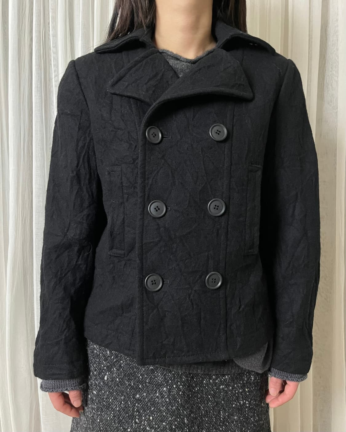 꼼데가르송 축융 울 숏 더블자켓  comme des garcons 상품이미지1