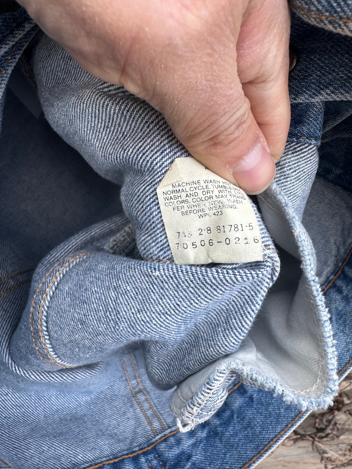 80s 리바이스 빈티지 3세대 워싱 데님 트러커 자켓 40 상품이미지8