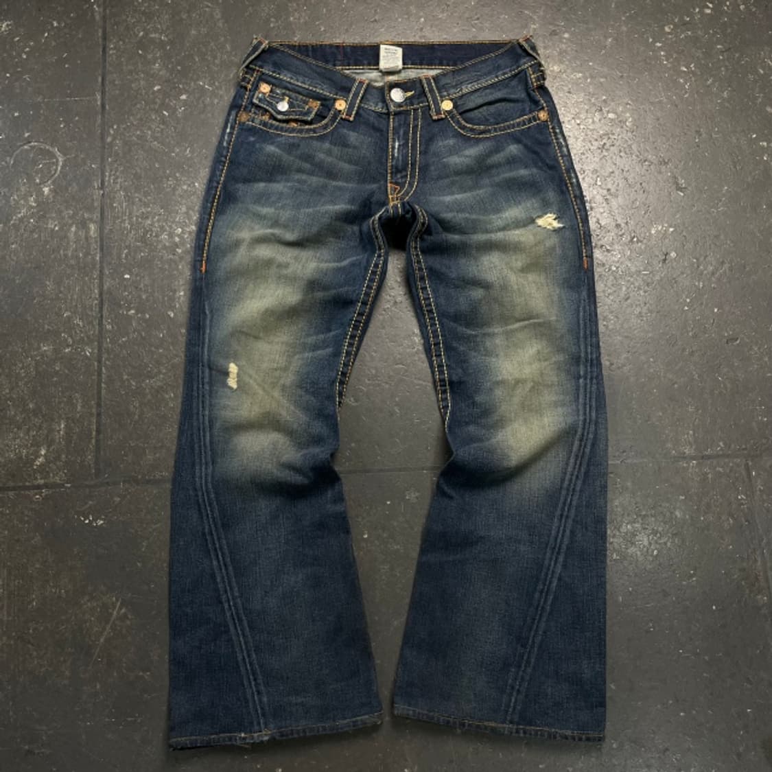 34 트루릴리전 레인보우 조이 부츠컷 팬츠 상품이미지1