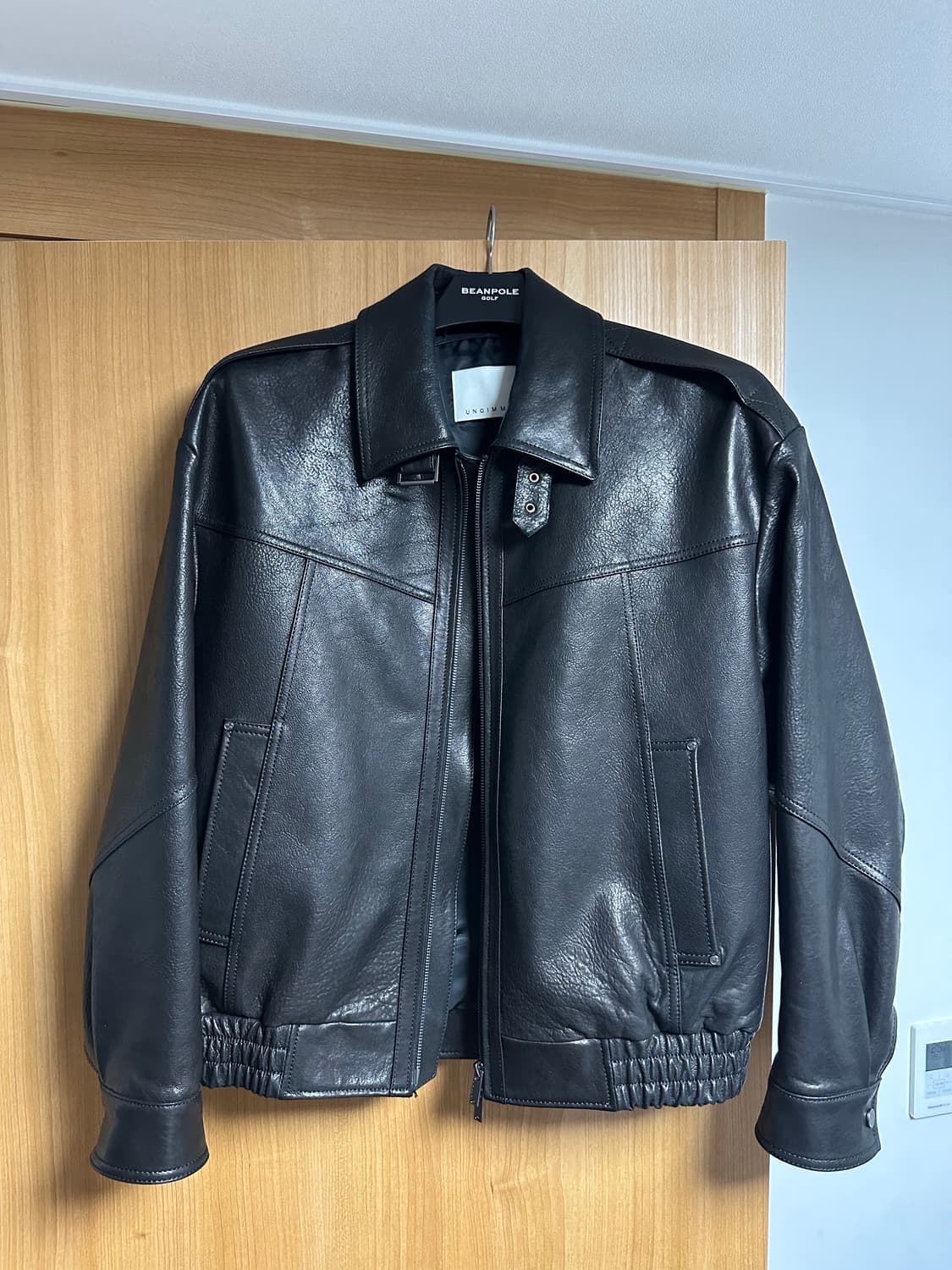 언지미크 Shrunken nappa leather jacket (L) 상품이미지2