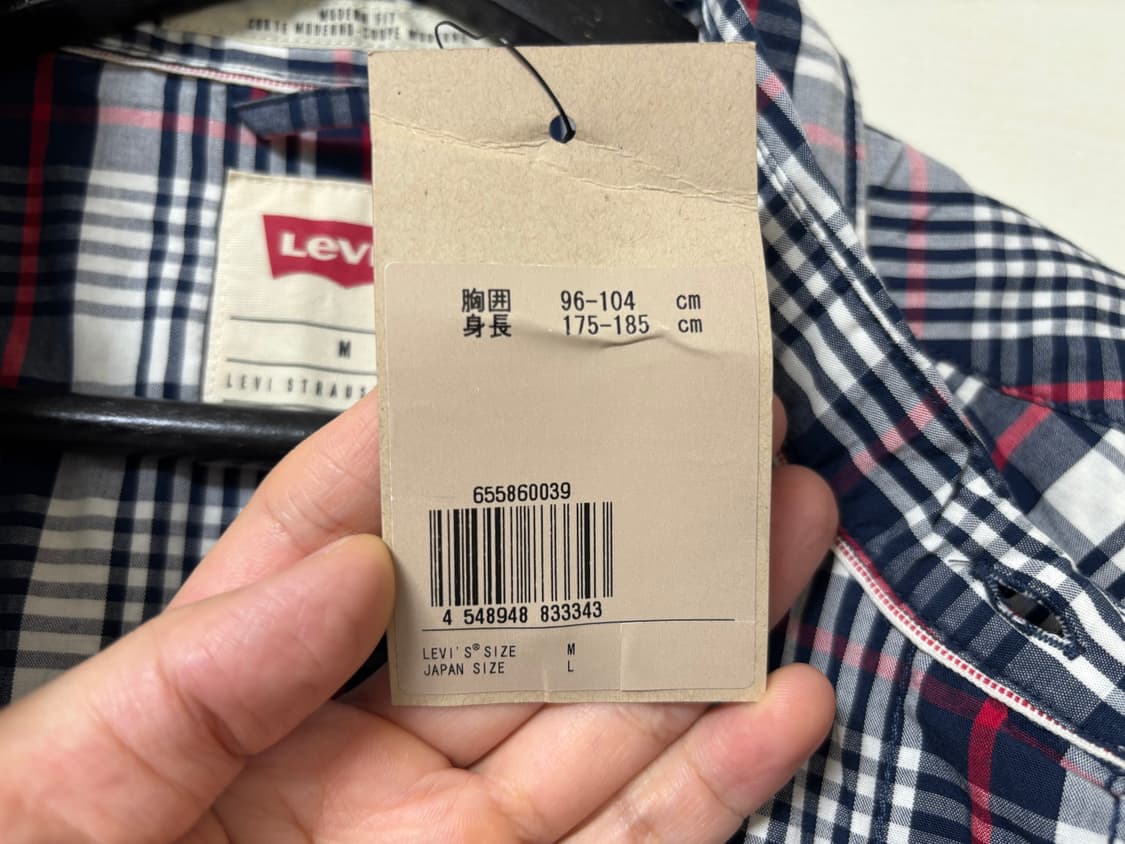 리바이스 웨스턴셔츠 새제품 95 상품이미지5
